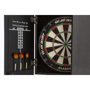 Dal Rossi Dart Cabinet Complete with Darts and Dart Board and Chalk-0