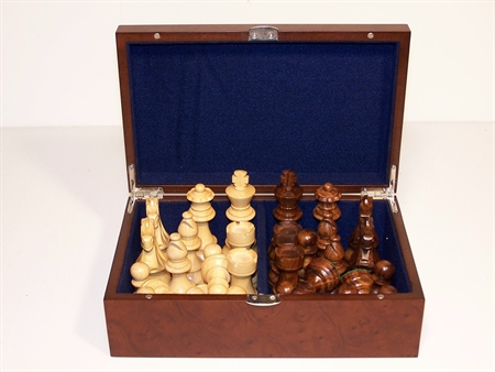 Dal Rossi Chess Piece box with 85mm weighted pieces