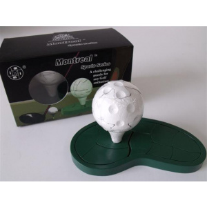 "Golf Ball & Putting Green" - MONTREAL Bar Series 3D Wooden Puzzles-0