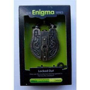 "Locked Out"-Enigma Series Puzzles metal mind teaser puzzles. -0