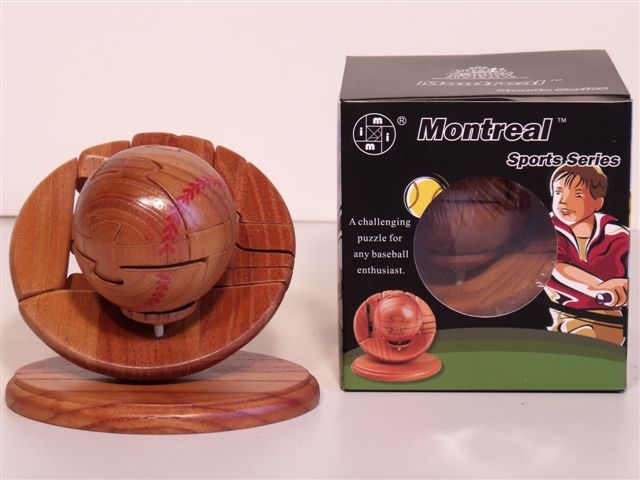 "Baseball" MONTREAL Bar Series 3D Wooden Puzzles-0