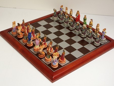 Hand Paint - Zodiac (StarSigns) Chess pieces 75mm pieces, Board Not Include