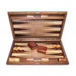 Backgammon - Dal Rossi Italy Backgammon, walnut burl deluxe 19"