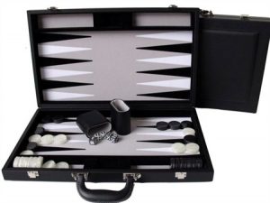 Dal Rossi Black Backgammon 15" PU Leather