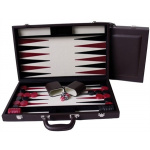 Dal Rossi Burgundy Backgammon 15" PU Leather