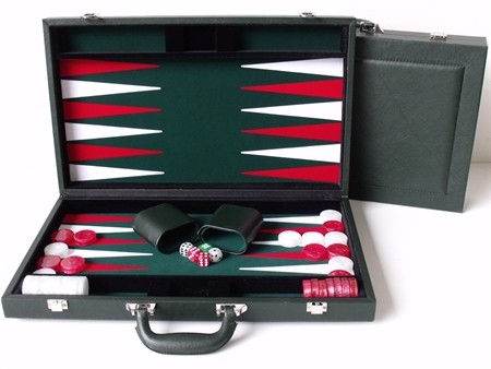 Dal Rossi Green Backgammon 18" PU Leather