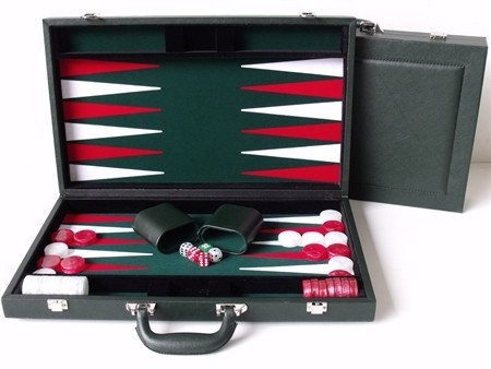 Dal Rossi Green Backgammon 15" PU Leather-0