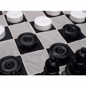 Giant Checkers & Draught Pieces 22cm PIECES ONLY-0