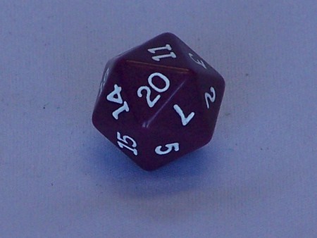 Dice - 20 Sided Dice Coloured