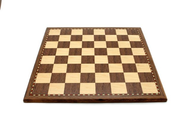 Chess board, economy, walnut, 50cm-0