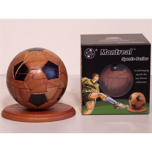 Montreal 3D Puzzles - Soccer Ball Puzzle, Wood