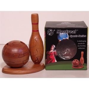 Montreal 3D Puzzles - Bowling Ball and Pin wooden