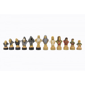 Dal Rossi Italy, “Lord of the Rings” Chess Set on Dal Rossi 50cm (20”) Chess Box-1499