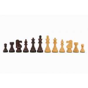 Dal Rossi Chess Pieces - French lardy, Boxwood / Sheesham 85mm Wood Double Weighted"-0
