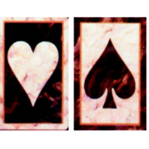 Bridge - Congress black marble Monogram double pack