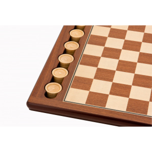 Dal Rossi Italy Wooden Checkers Set, board and pieces -1517