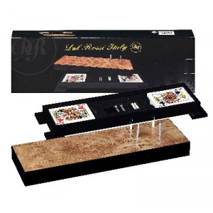 Dal Rossi Cribbage Wood / comes with two packs of playing cards -0