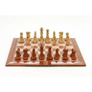Magnetic Games - Magnetic Chess/ SET, Brown/White 16"-0