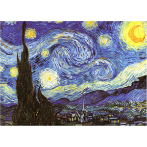 1000pc Jigsaw - The Starry Night (Made From High Quality European Blue Board)-0