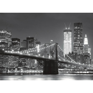 1000pc Jigsaw - The Brooklyn Bridge (Made From High Quality European Blue Board)-0