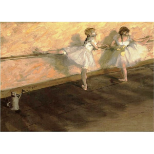 1000pc Jigsaw - Dancers Practicing (Made From High Quality European Blue Board)-0