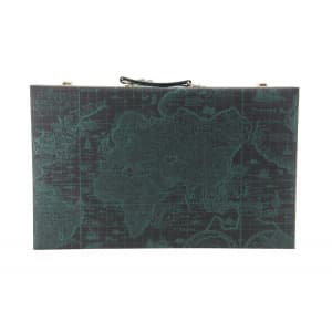 Backgammon Set in World Map Please Note It Will Come in a Tan colour 18"-1226