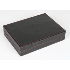 Dal Rossi Black Backgammon 9" Travel PU Leather-1857