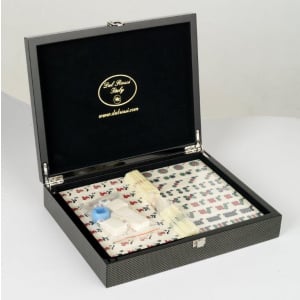 Dal Rossi Italy Mahjong 29cm - in Carbon Fibre Finish Case O1062DR-0