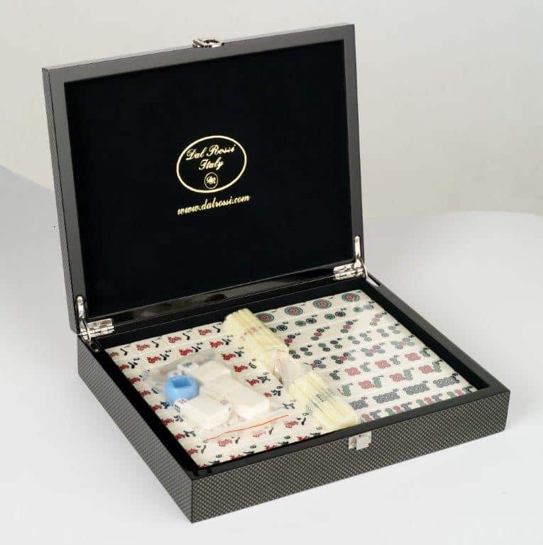 Dal Rossi Italy Mahjong 29cm - in Carbon Fibre Finish Case O1062DR-0