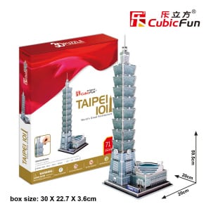 Cubic Fun - 3D Puzzle: "Taipei" 117 pieces-0