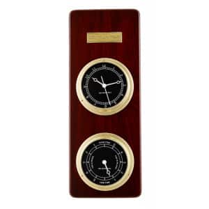 Del Milan 2 in 1 Clock, Tide Clock, Mahogany Finish-0
