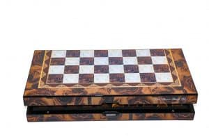 Dal Rossi Mosai Finish Folding Chess Set, 16"-2222