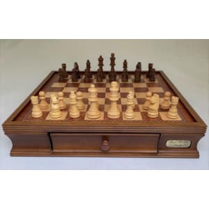 Dal Rossi Chess Set 16", With Wooden Chess Pieces-0